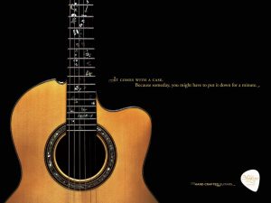 Guitar branding market study Manzer ad