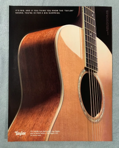 Guitar branding Taylor ad